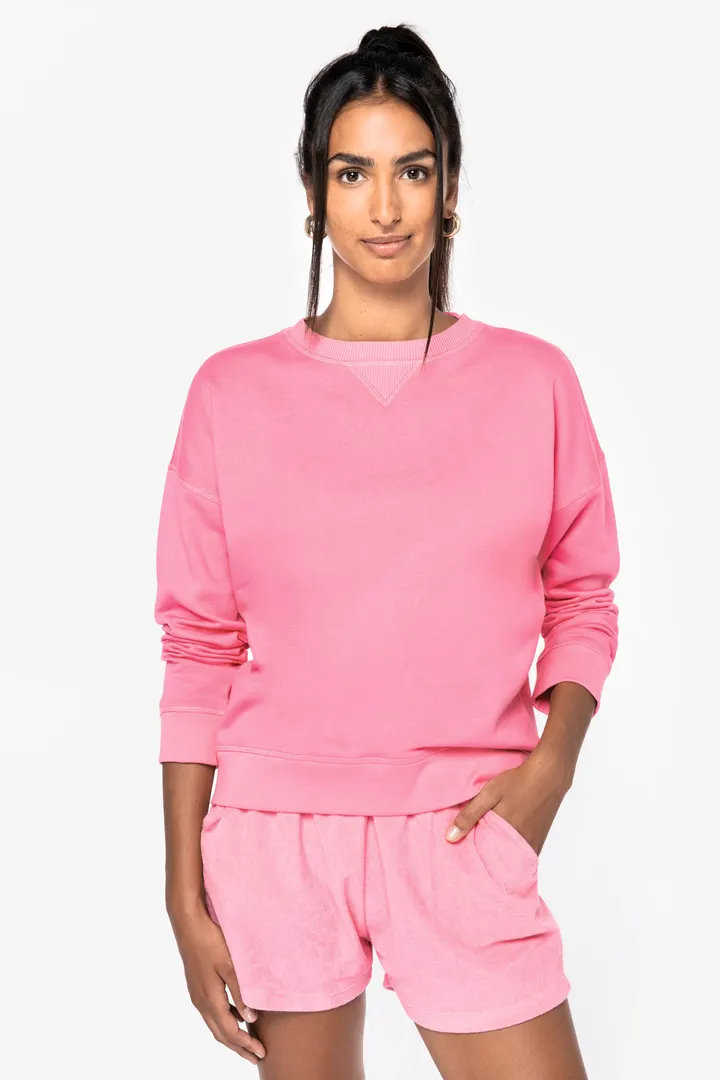 Umweltfreundliches Sweatshirt mit hängenden Schultern Damen 9