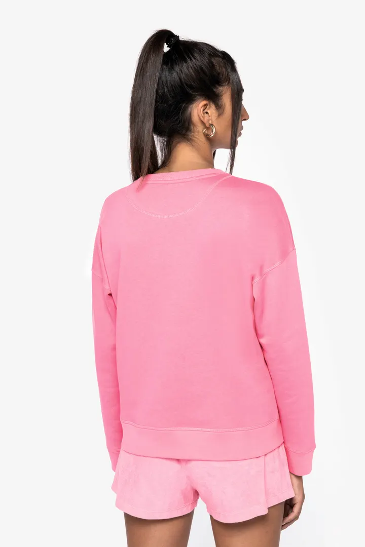 Umweltfreundliches Sweatshirt mit hängenden Schultern Damen 3