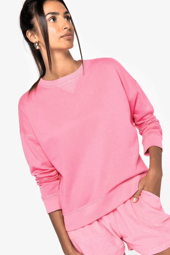 Umweltfreundliches Sweatshirt mit hängenden Schultern Damen 4