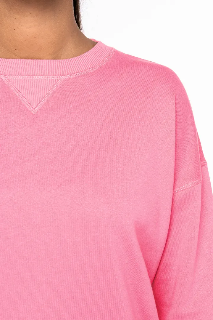Umweltfreundliches Sweatshirt mit hängenden Schultern Damen 5