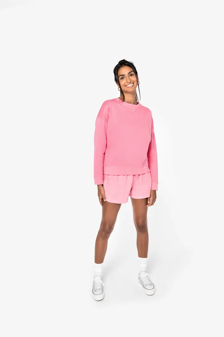 Umweltfreundliches Sweatshirt mit hängenden Schultern Damen 1
