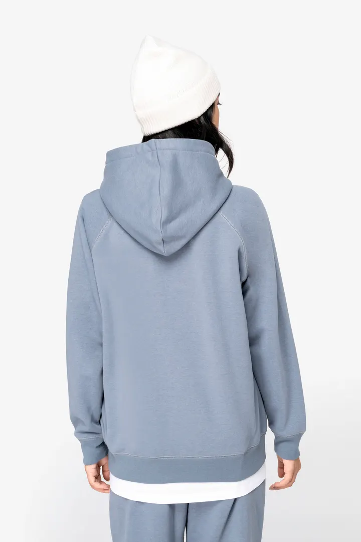 Sweat-shirt écoresponsable à capuche raglan femme 2