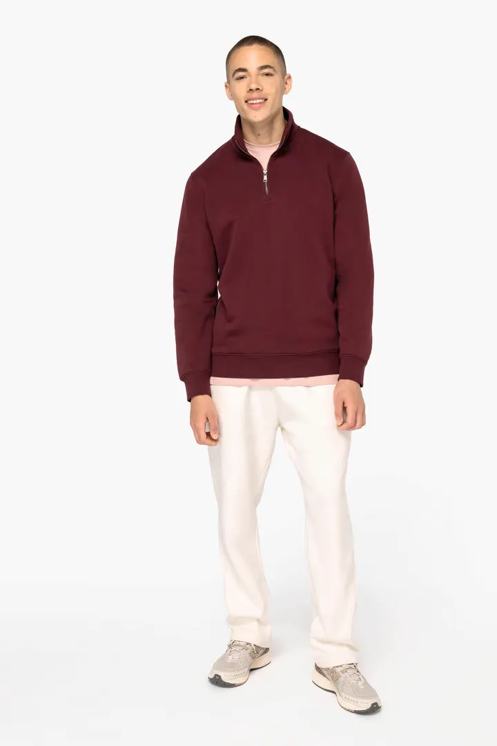 Sweat-shirt écoresponsable à col montant zippé homme 3