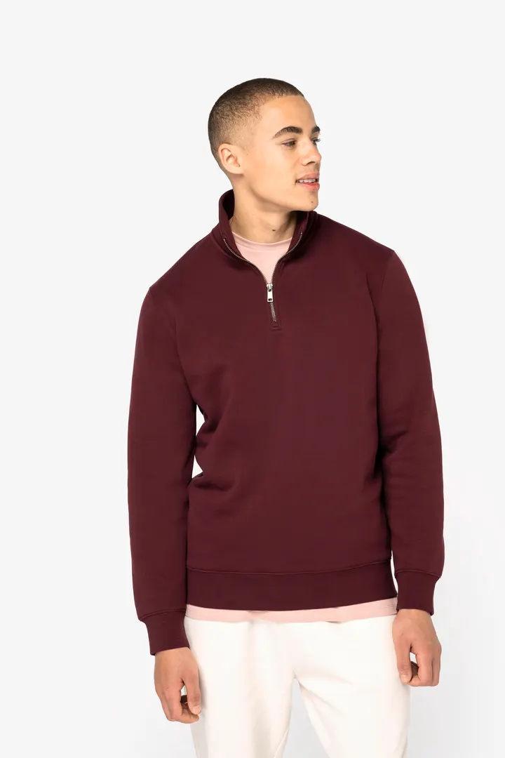 Sweat-shirt écoresponsable à col montant zippé homme 4