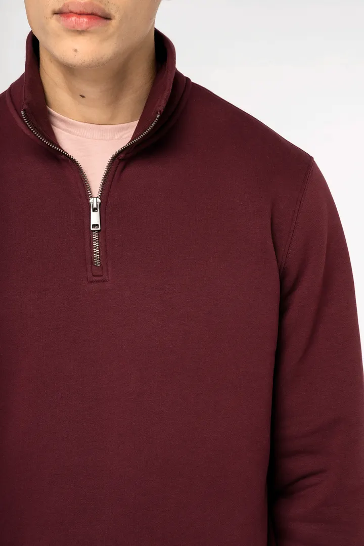 Sweat-shirt écoresponsable à col montant zippé homme 7