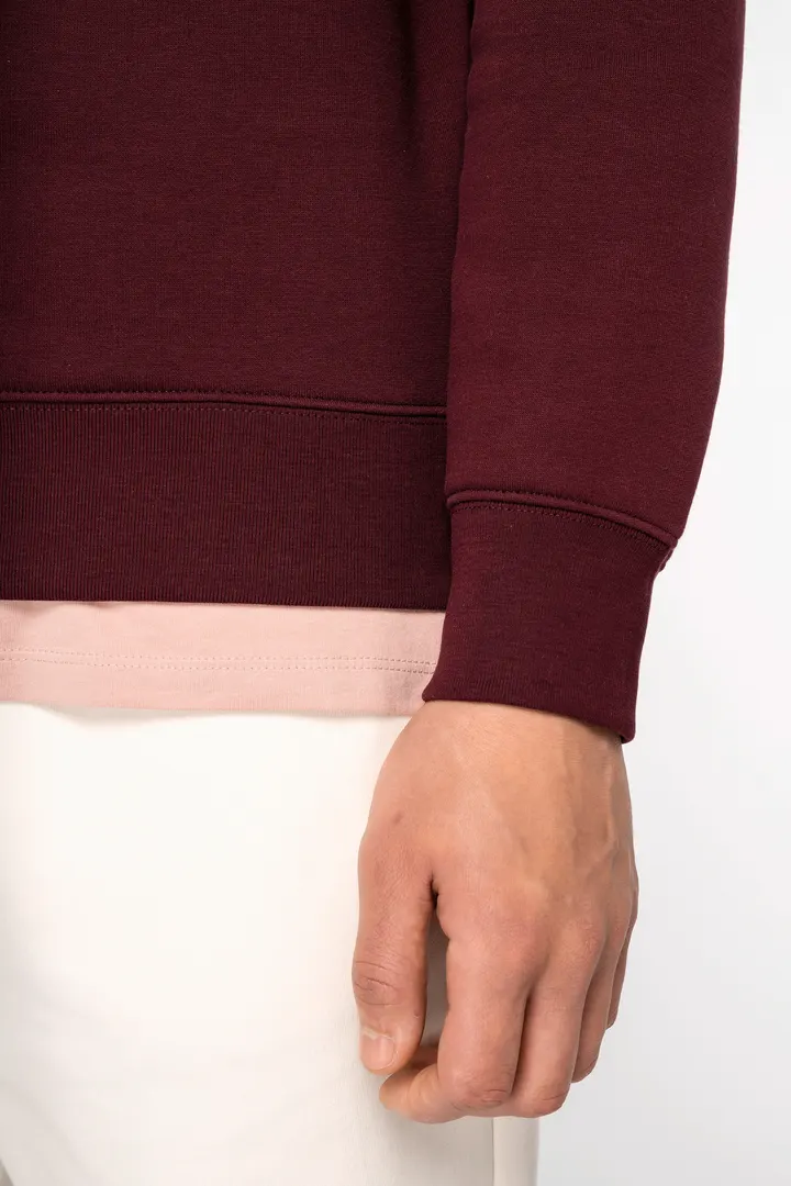 Sweat-shirt écoresponsable à col montant zippé homme 8
