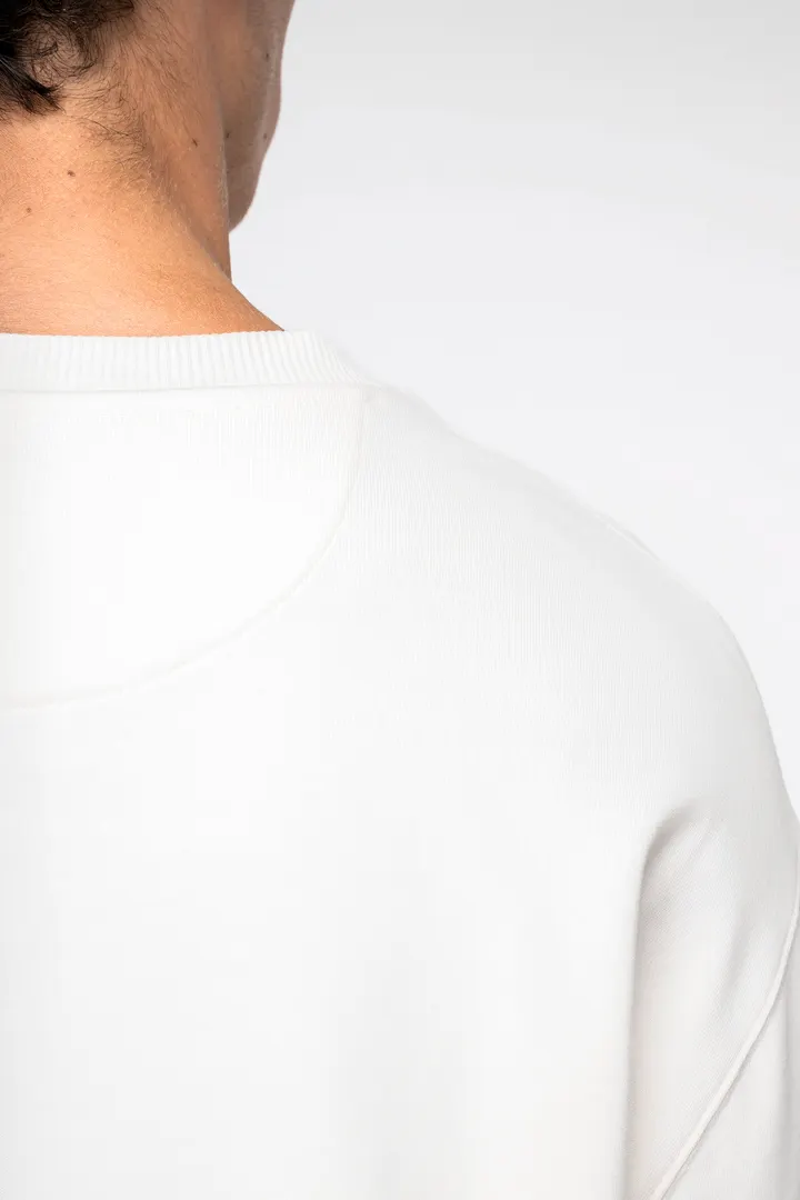 Sweat-shirt écoresponsable à col rond à épaules tombantes French Terry unisexe 7
