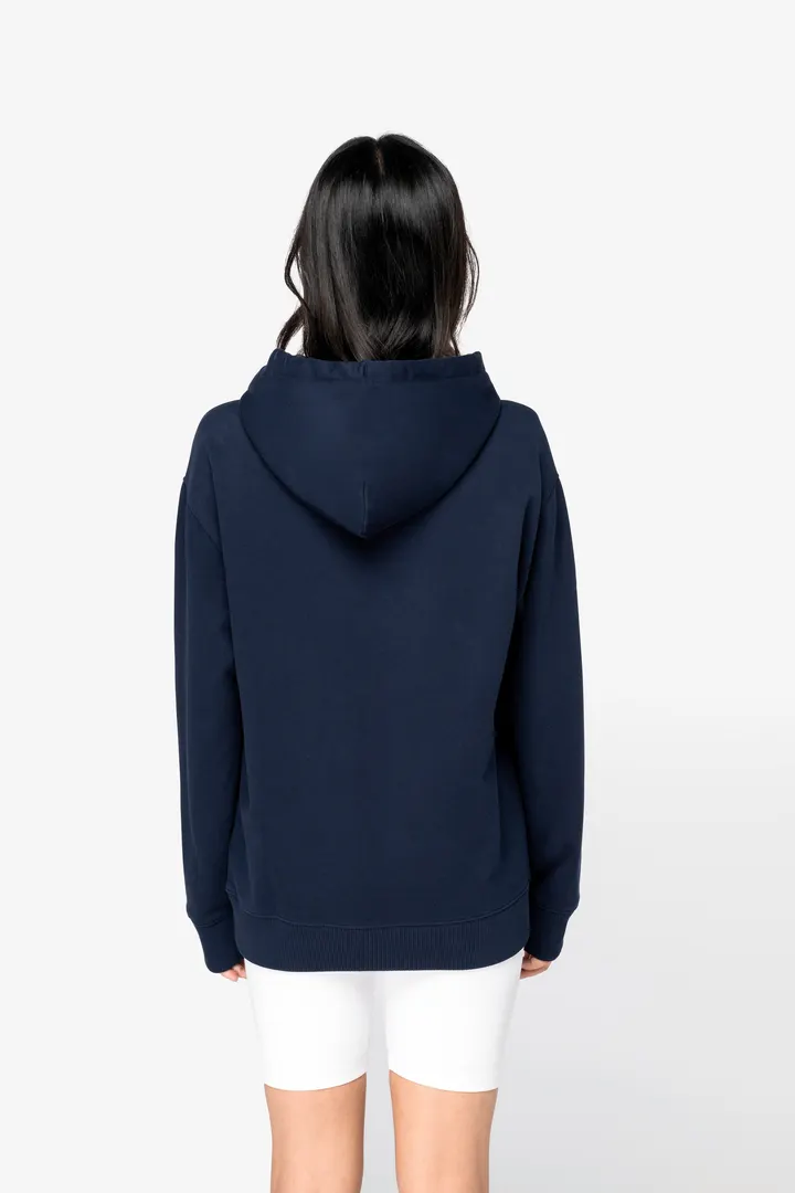 Sweat-shirt écoresponsable à capuche à épaules tombantes French Terry unisexe 5