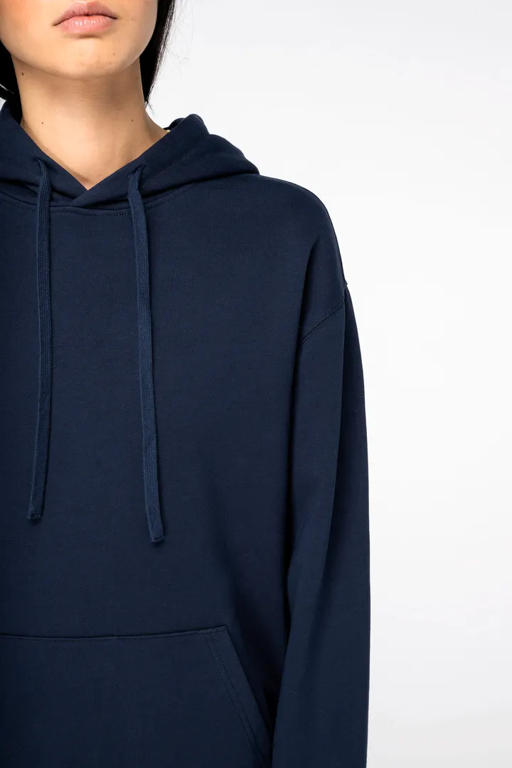 Sweat-shirt écoresponsable à capuche à épaules tombantes French Terry unisexe 6