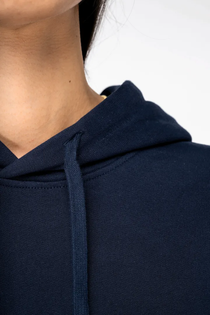 Sweat-shirt écoresponsable à capuche à épaules tombantes French Terry unisexe 7