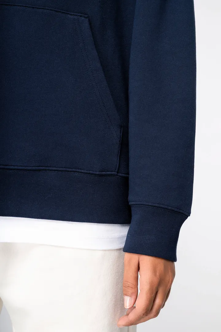 Sweat-shirt écoresponsable à capuche à épaules tombantes molleton gratté unisexe 3