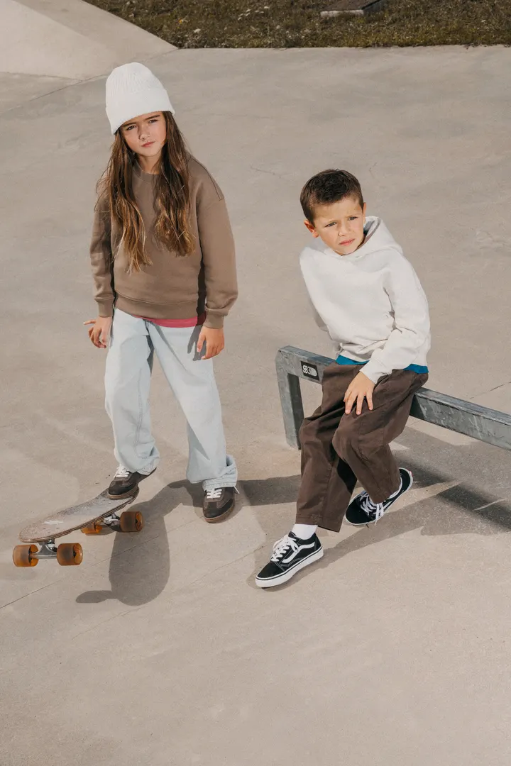 Umweltfreundliches Oversize Sweatshirt mit Rundhalsausschnitt für Kinder 3
