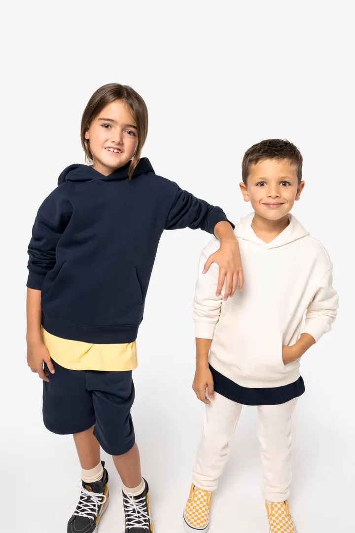 Umweltfreundliches Oversize Kapuzensweatshirt für Kinder 8