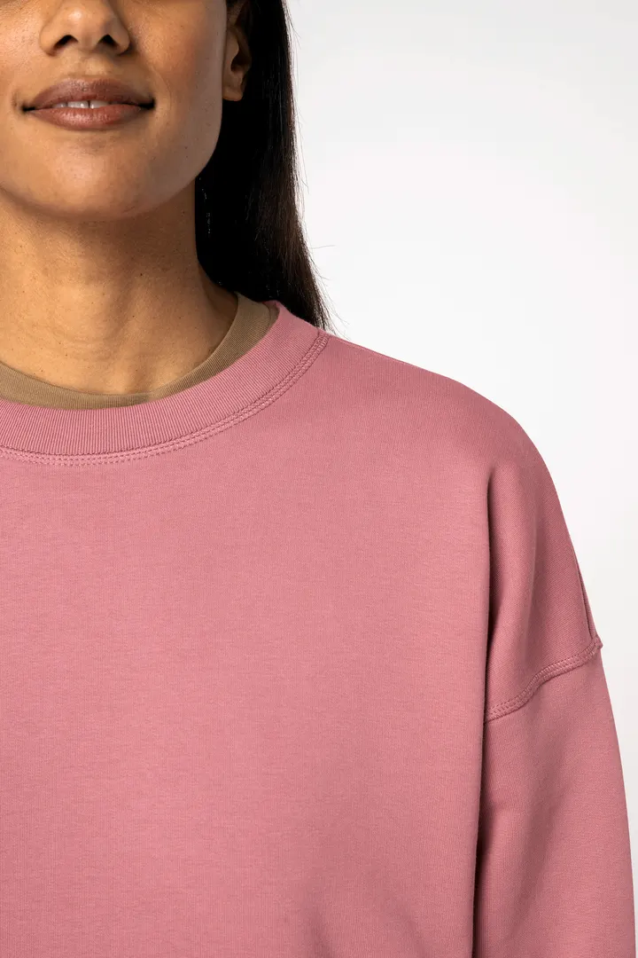 Sweat-shirt écoresponsable à col rond à épaules tombantes femme 6