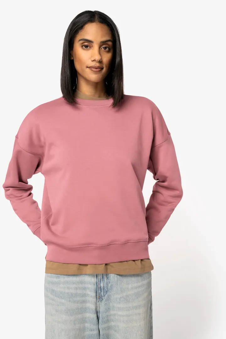 Sweat-shirt écoresponsable à col rond à épaules tombantes femme 3