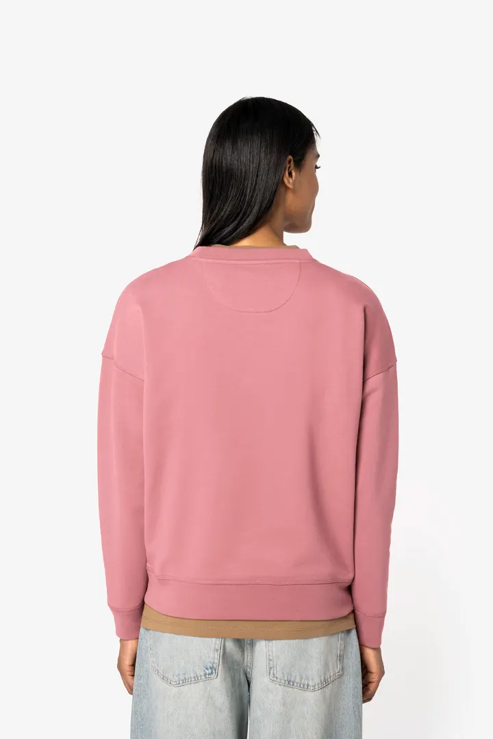 Sweat-shirt écoresponsable à col rond à épaules tombantes femme 4