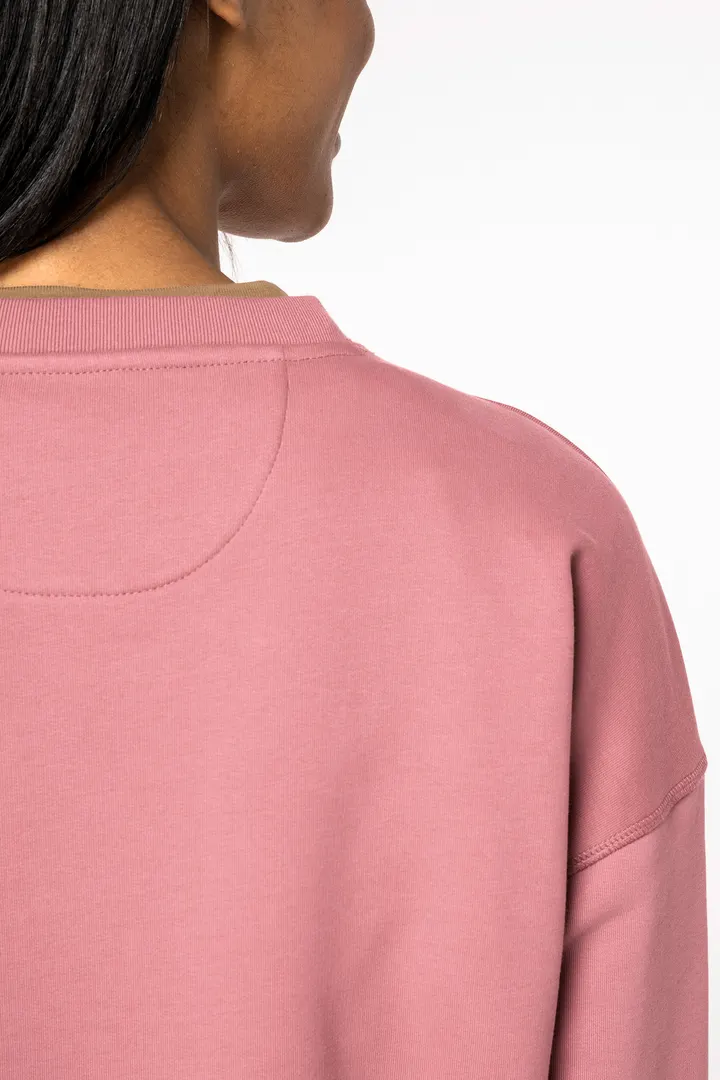Sweat-shirt écoresponsable à col rond à épaules tombantes femme 5