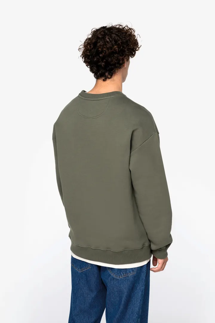 Umweltfreundliches Oversize Unisex-Sweatshirt mit Rundhalsausschnitt 4