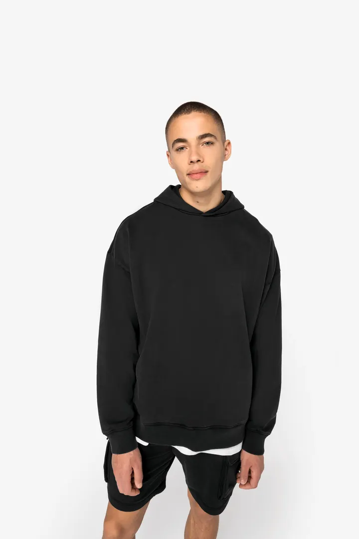 Ausgewaschenes umweltfreundliches Oversize Unisex-Kapuzensweatshirt 8