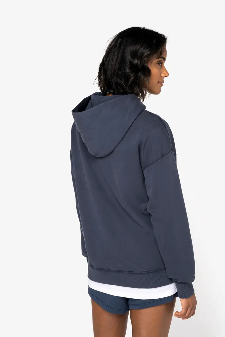 Ausgewaschenes umweltfreundliches Oversize Unisex-Kapuzensweatshirt 2
