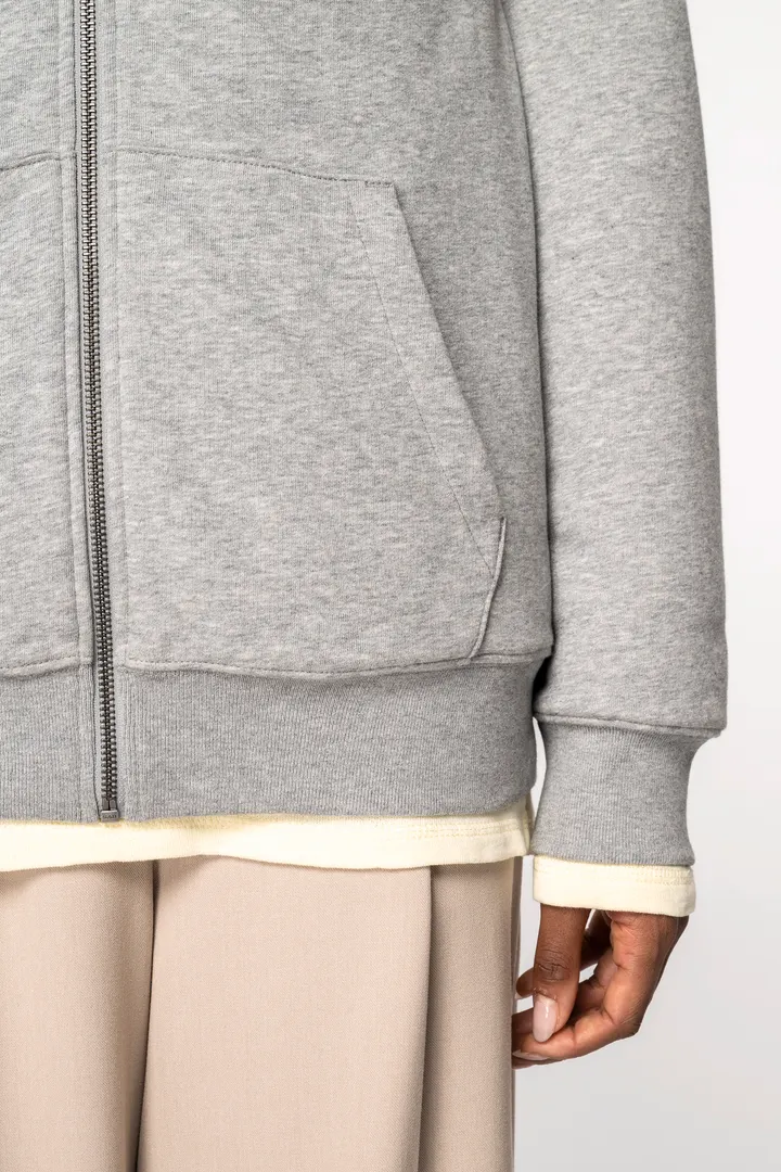 Sweat-shirt écoresponsable zippé doublé en sherpa unisexe 4