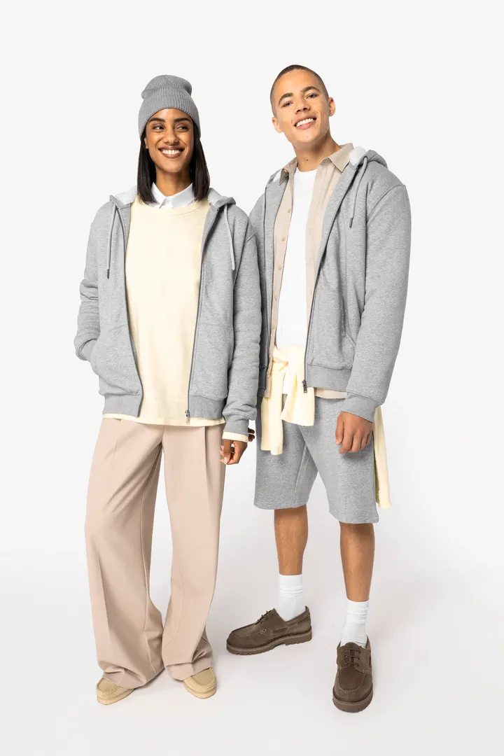 Sweat-shirt écoresponsable zippé doublé en sherpa unisexe 7
