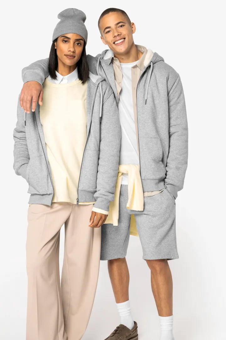 Sweat-shirt écoresponsable zippé doublé en sherpa unisexe 9