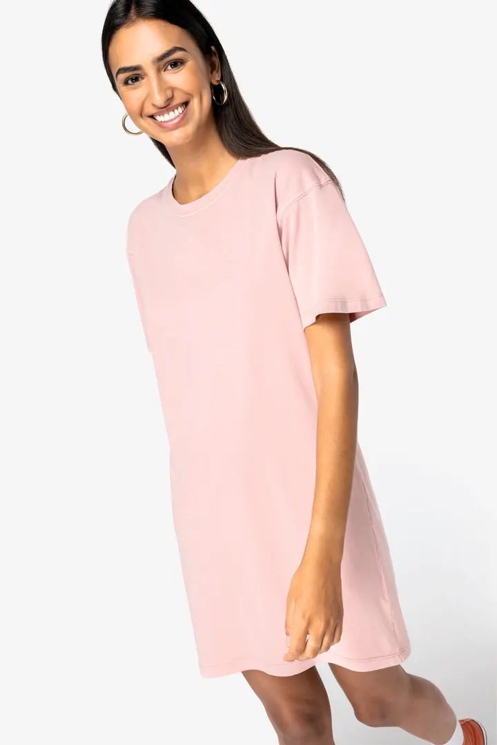 Robe t-shirt écoresponsable délavée femme 2