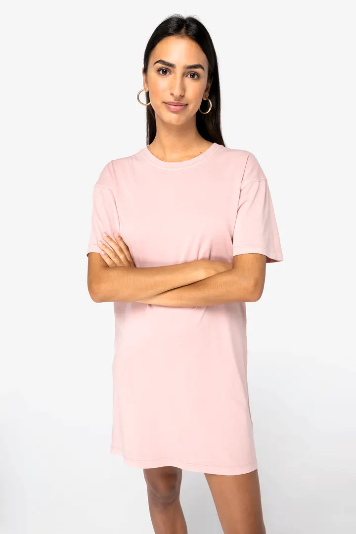 Robe t-shirt écoresponsable délavée femme 3