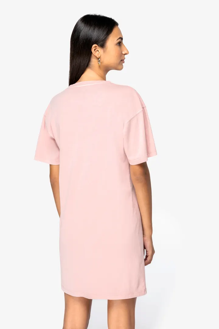 Robe t-shirt écoresponsable délavée femme 4