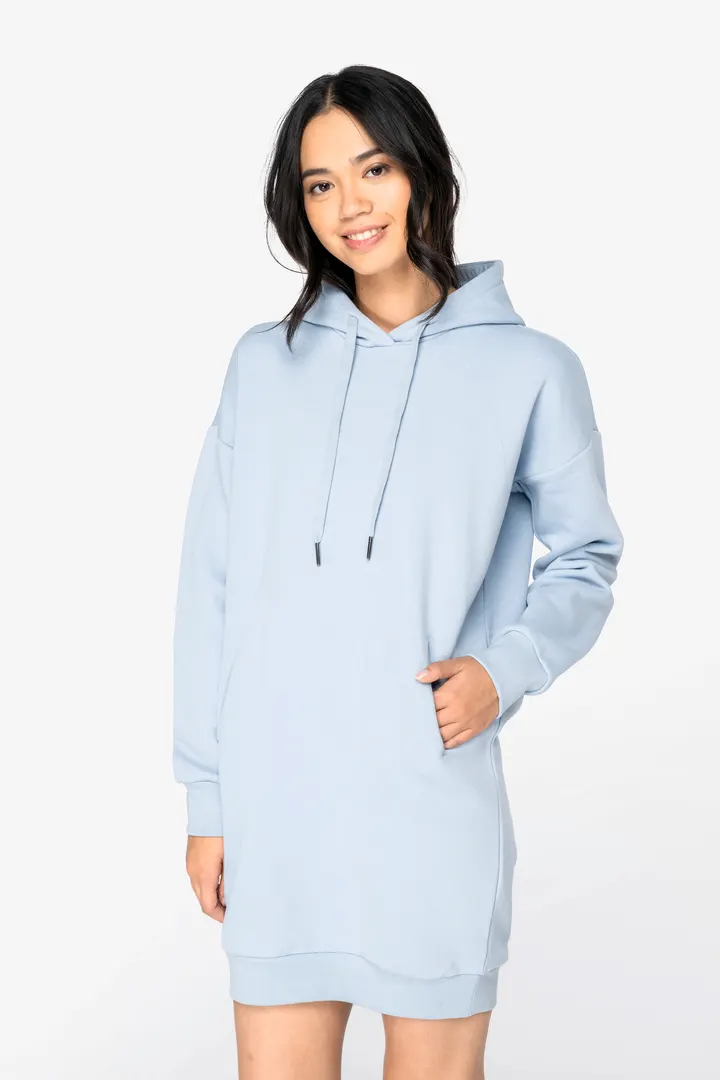 Robe sweat-shirt écoresponsable à capuche femme 2