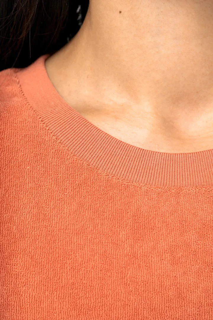 Robe t-shirt écoresponsable en éponge à épaules tombantes femme 5