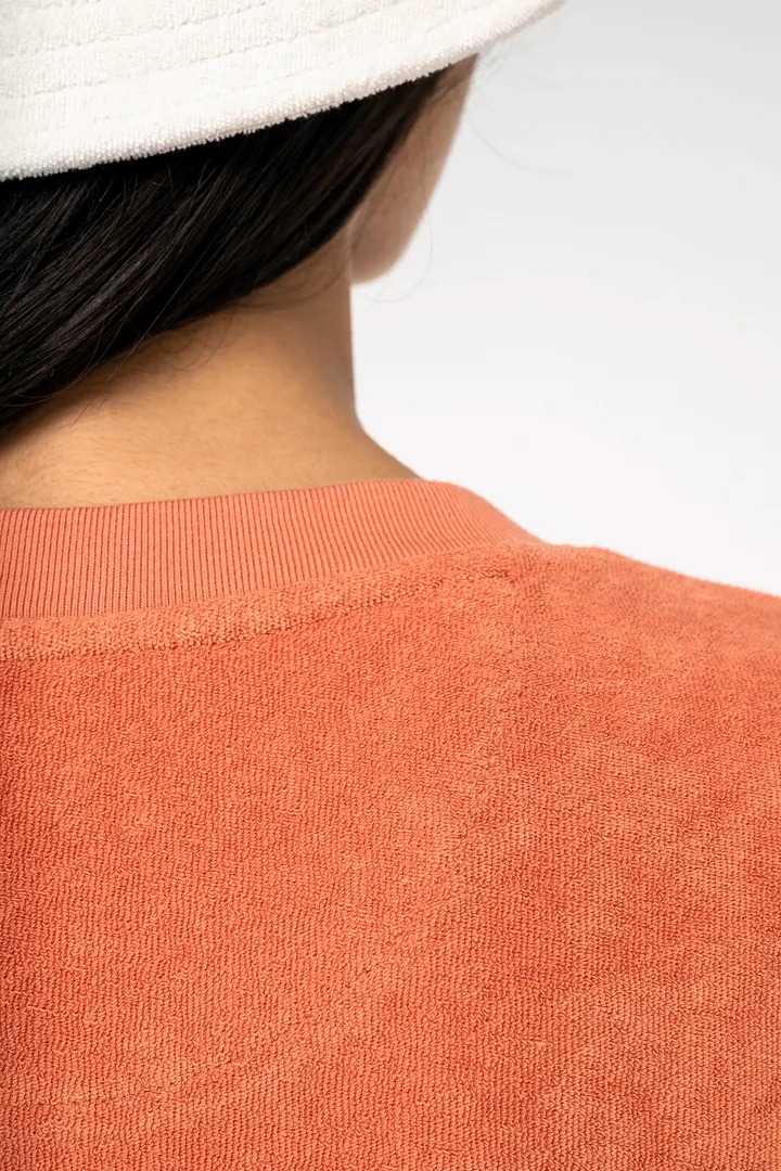 Robe t-shirt écoresponsable en éponge à épaules tombantes femme 7