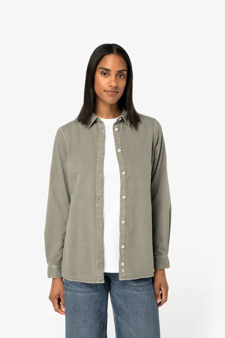 Chemise écoresponsable délavée femme 4