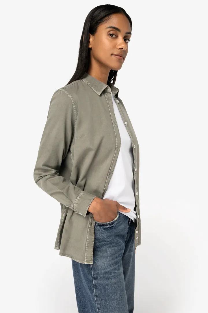 Chemise écoresponsable délavée femme 5