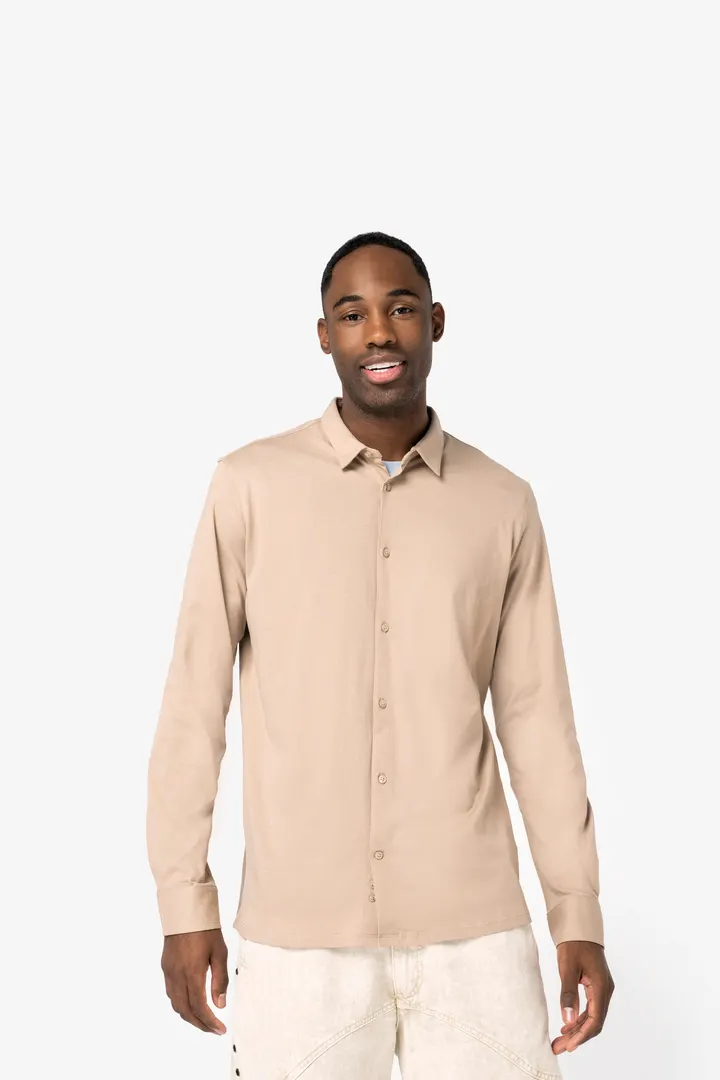 Umweltfreundliches Herrenhemd aus Jersey 1
