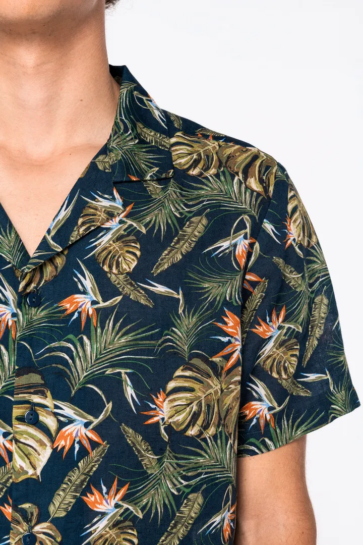 Herrenhemd mit Hawaii Motiven 2