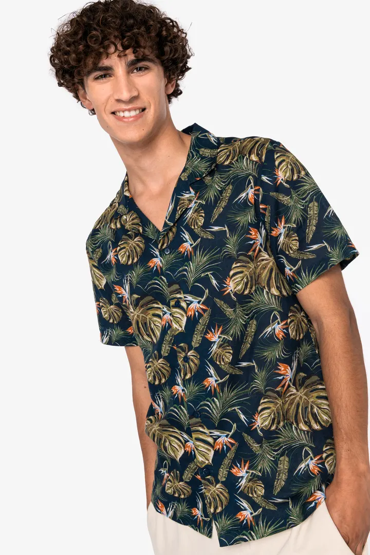 Herrenhemd mit Hawaii Motiven 4