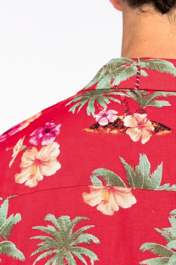 Herrenhemd mit Hawaii Motiven 7