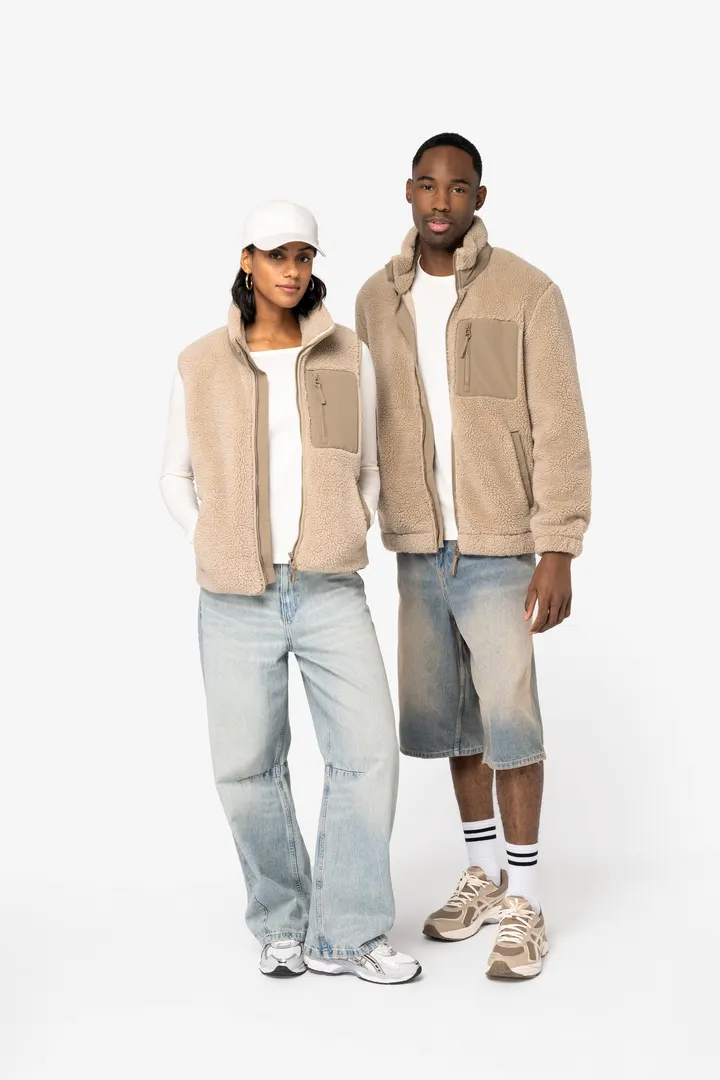 Veste écoresponsable en sherpa unisexe 3