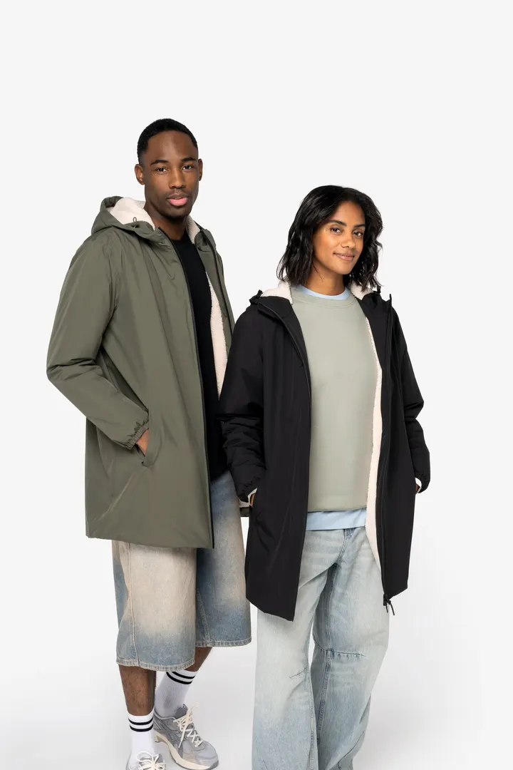 Umweltfreundliche Vollständige wasserdichte und gefütterte Sherpa Unisex-Jacke 5