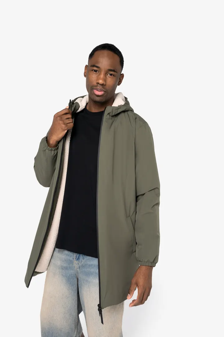 Umweltfreundliche Vollständige wasserdichte und gefütterte Sherpa Unisex-Jacke 2