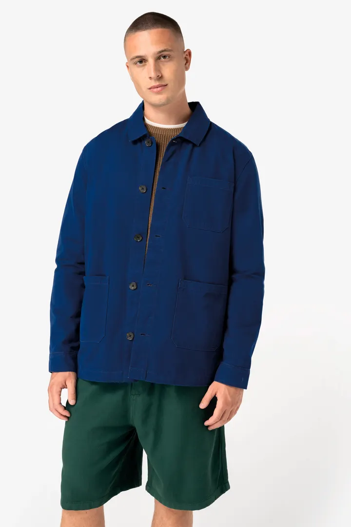 Gewaschene nachhaltige Unisex-Workerjacke 7