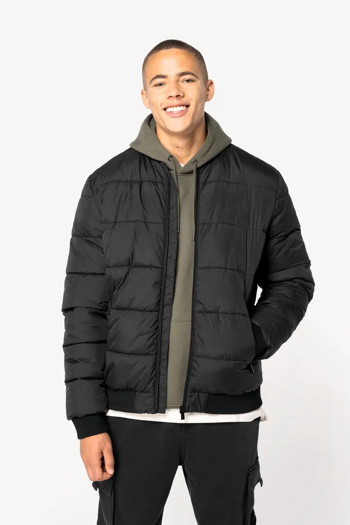 Umweltfreundliche Unisex-Steppjacke mit Teddykragen 7