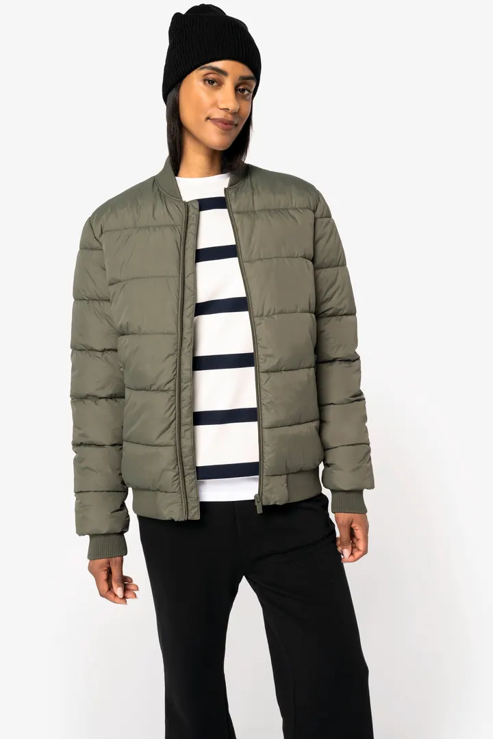 Umweltfreundliche Unisex-Steppjacke mit Teddykragen 1