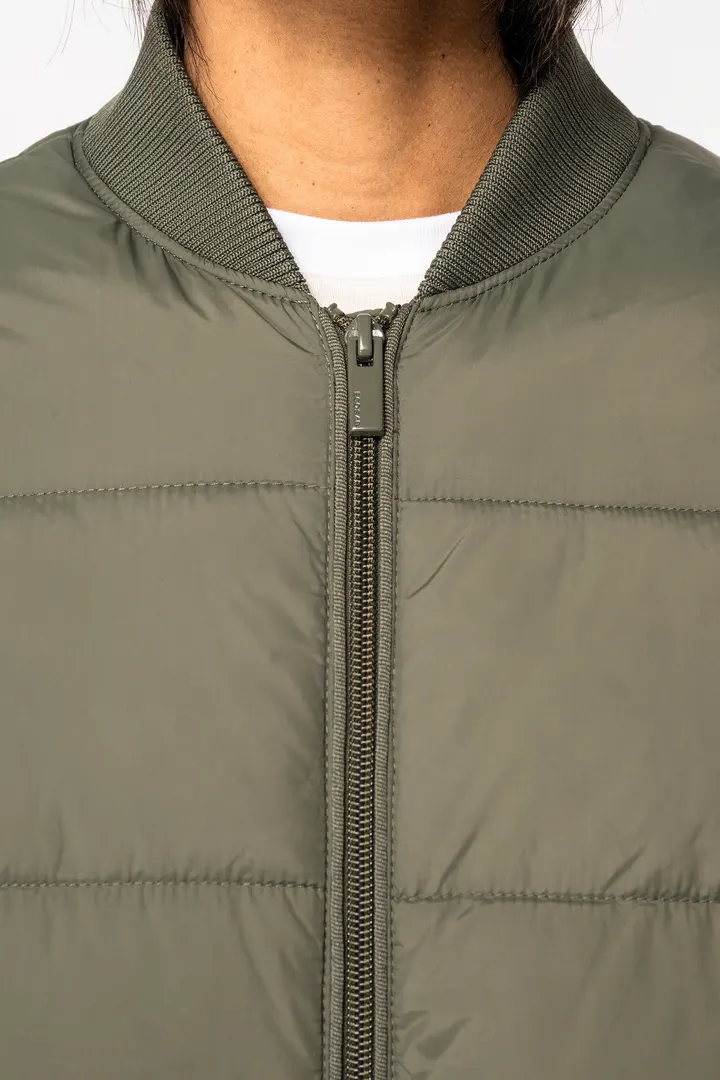 Umweltfreundliche Unisex-Steppjacke mit Teddykragen 3