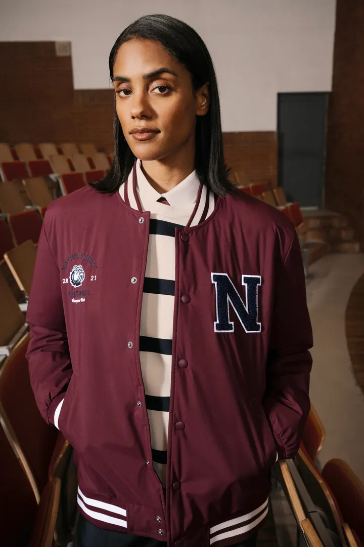 Sweat-shirt écoresponsable à col rond à rayures et épaules tombantes unisexe 11