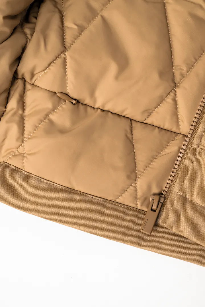 Bodywarmer rembourré en sergé écoresponsable à col teddy unisexe 7