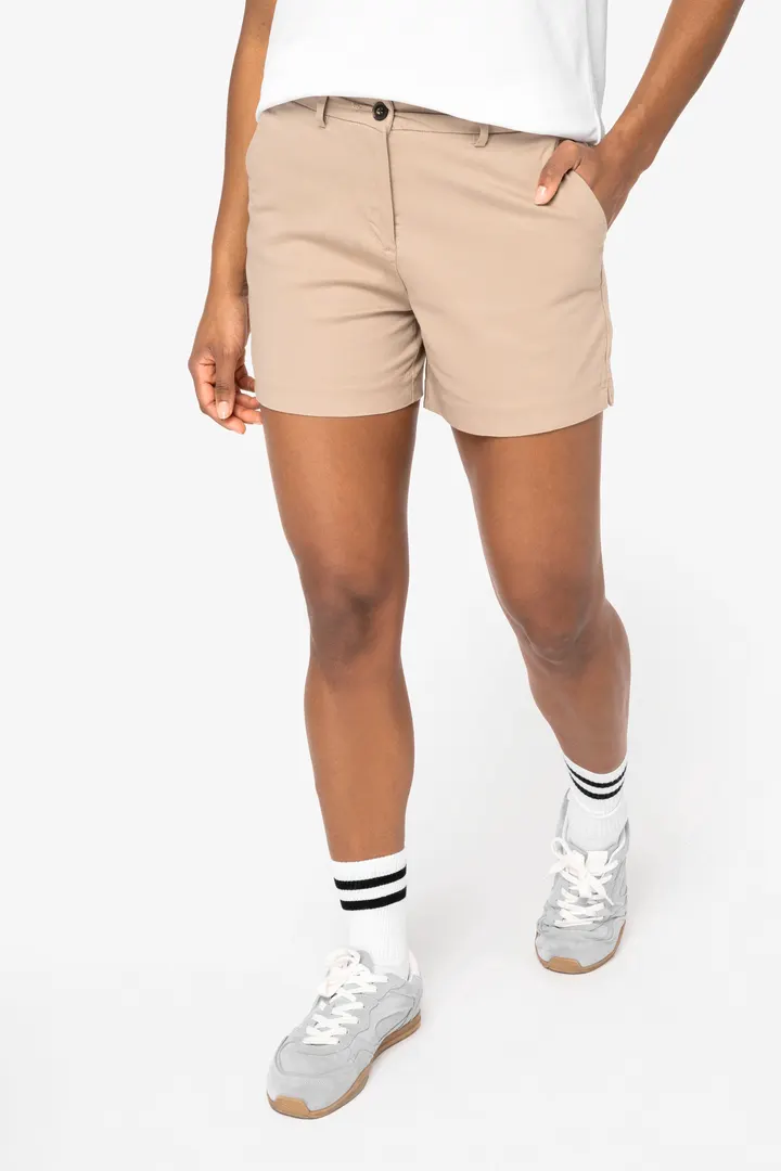 Umweltfreundliche Chino-Bermuda-Shorts für Damen 2