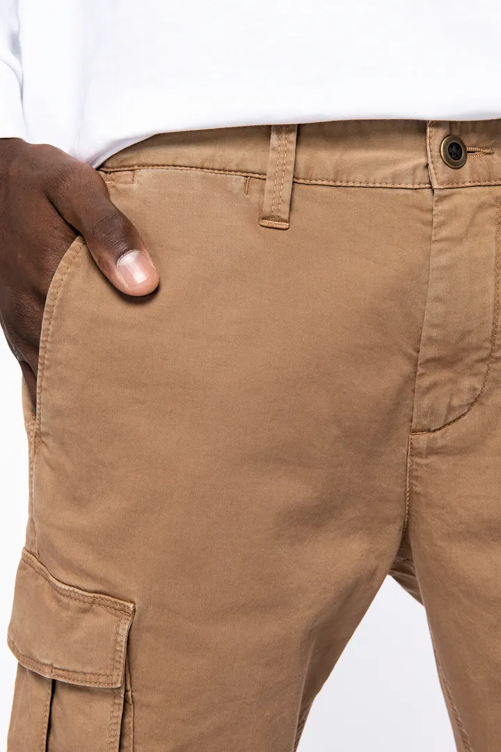 Umweltfreundliche ausgewaschene Cargohose für Herren 2